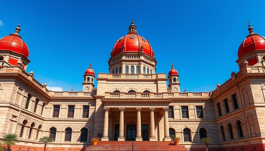 Telangana High Court's red-domed architecture