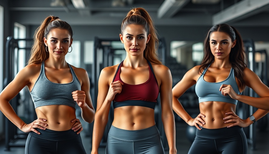 Women showcasing a week of workouts in a gym setting.