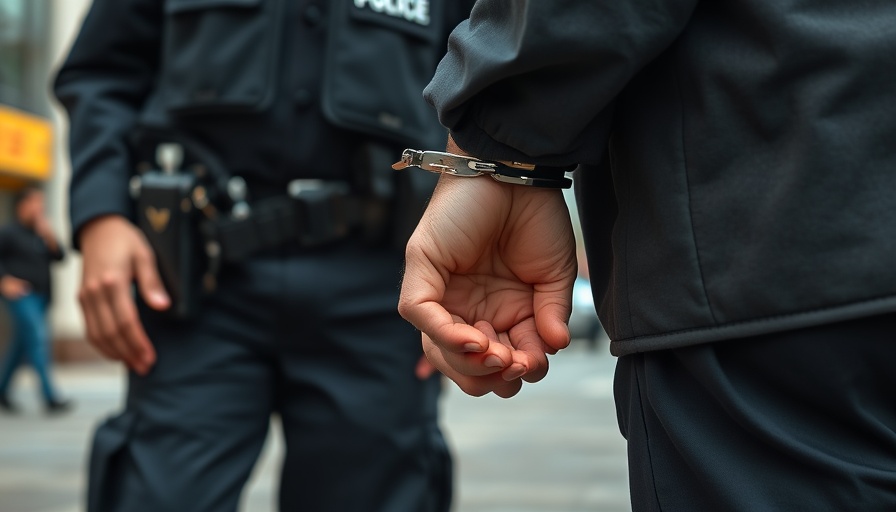 Homeopathic doctor handcuffed and arrested, police action in daylight.