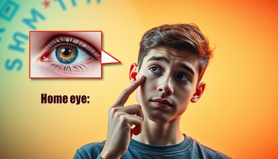 Informative banner on dry eye blinking exercises with visual elements.