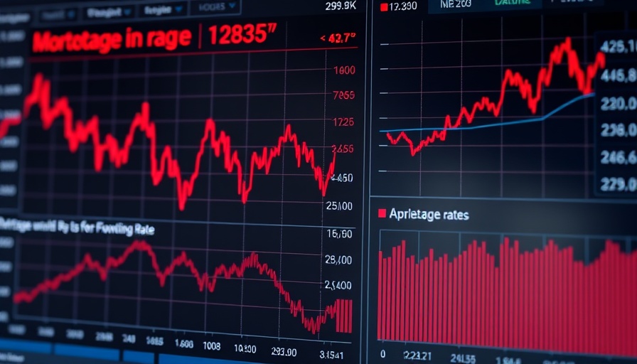Mortgage Rates Surge: Financial chart showing daily index trends.