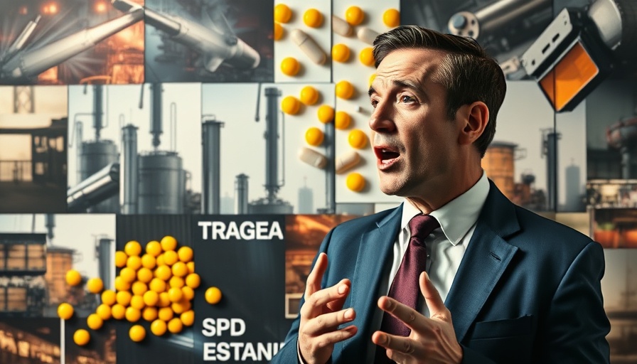 Collage with dynamic industrial scenes and businessman.
