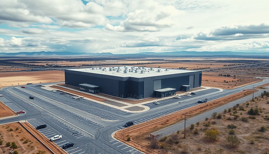 Aerial view of industrial building indicative of regenerative spine therapy facility.