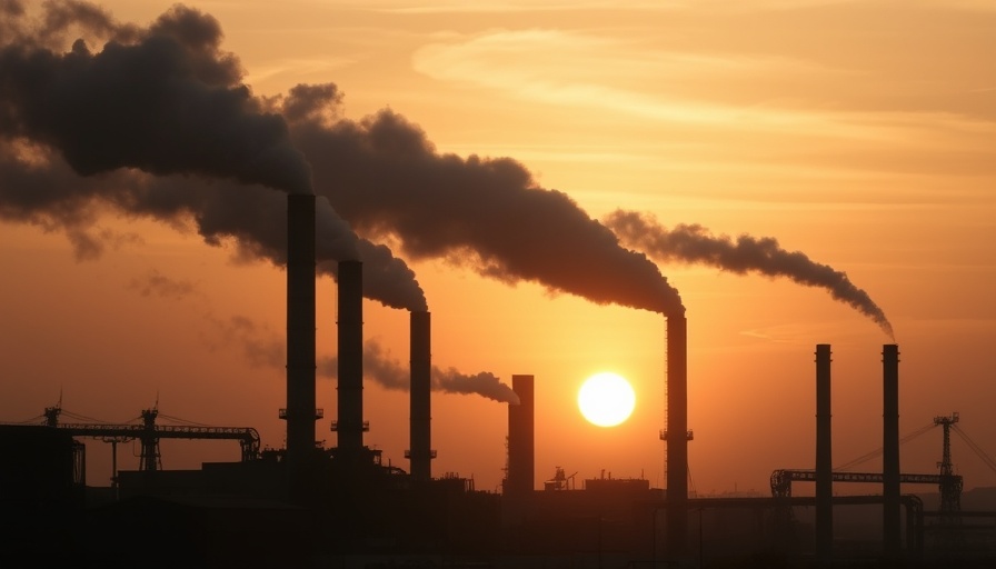 Steel factory at sunset symbolizing nationalization of British Steel.