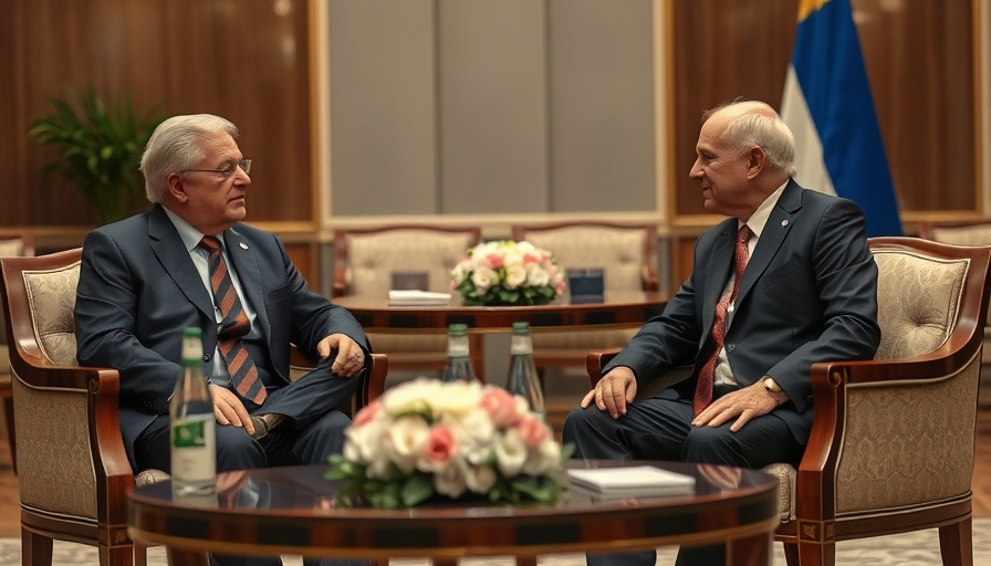 Diplomats discussing US-Iran nuclear negotiations in a formal setting.