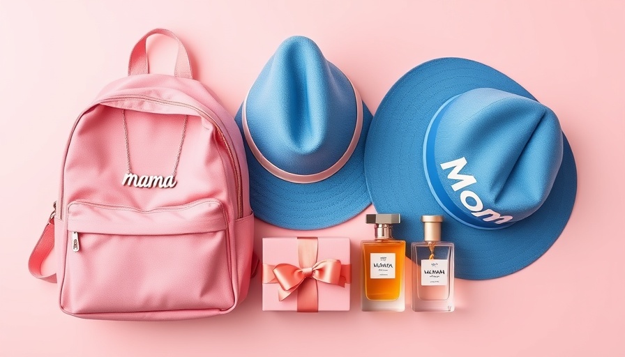 Aesthetic gifts for Mother's Day, including a necklace and hat.