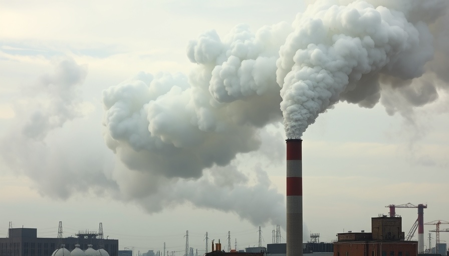 Smoke from industrial chimney showing air pollution effects