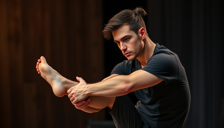 Expressive dancer illustrating the link between knee osteoarthritis and back pain on stage.
