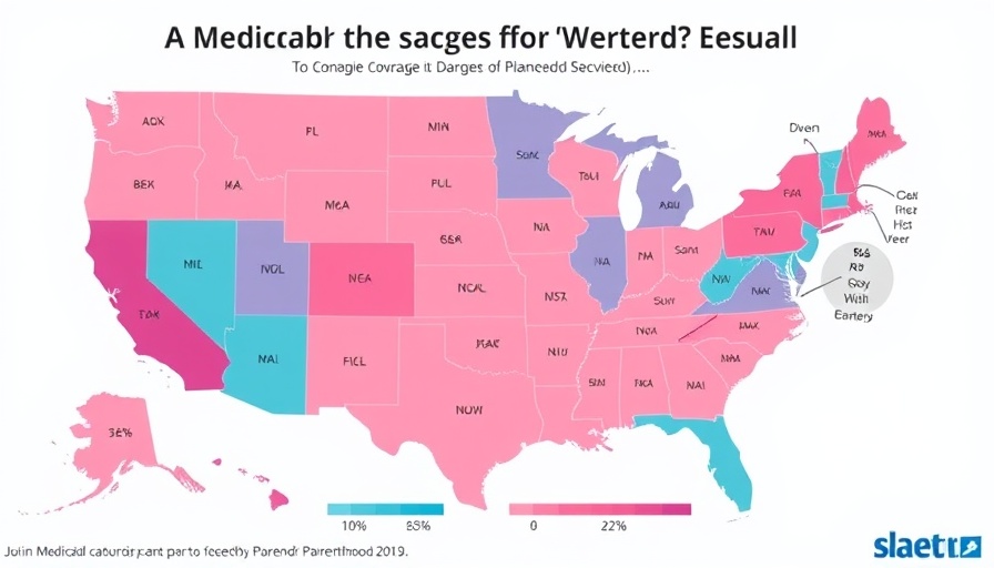 Informative map showing Planned Parenthood's impact on Medicaid family planning services across the USA.