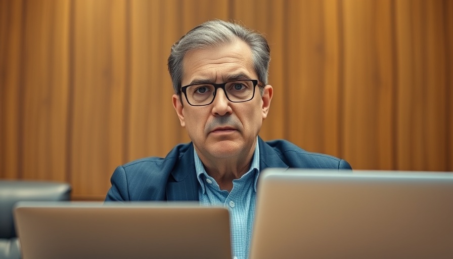 Concerned man in meeting discussing Ohio teachers pension fund scandal