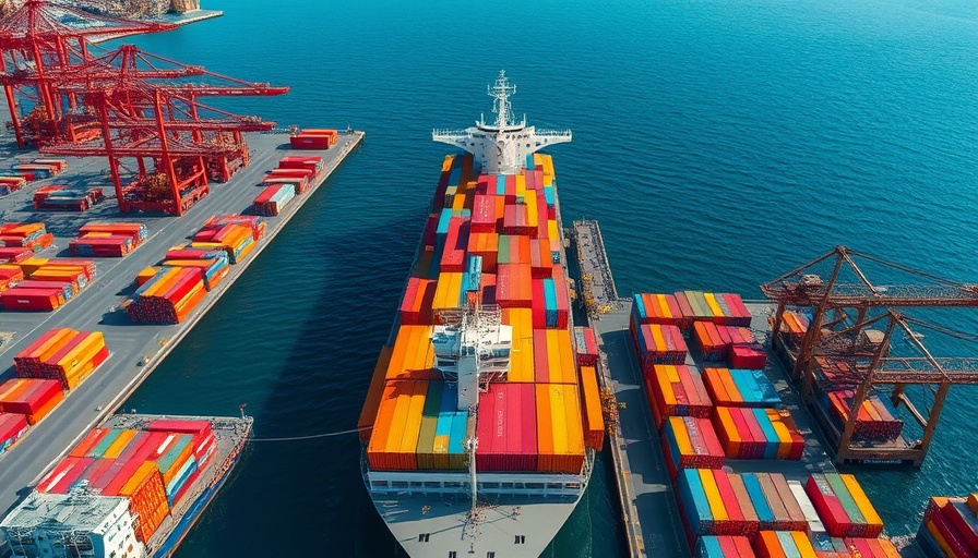 Aerial view of cargo port illustrating China economy growth 5.4%.