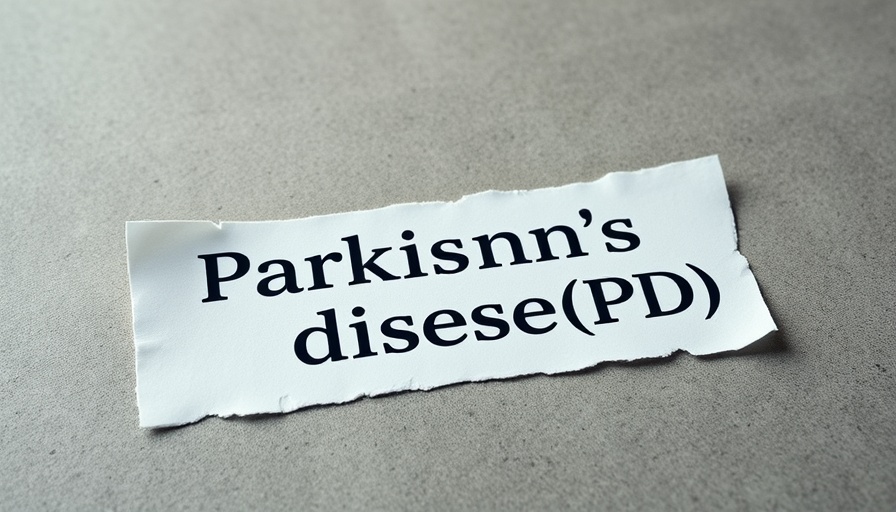 Torn paper with 'Parkinson's disease' text, AI tool context.