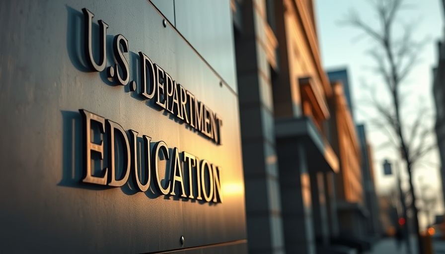 U.S. Department of Education building sign, income-driven loan repayment changes.
