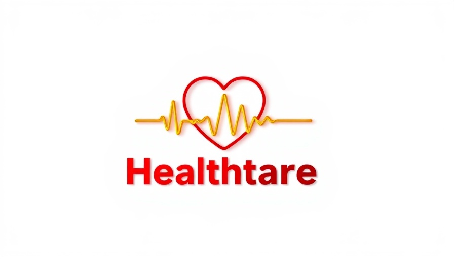 Healthcare logo with heart monitor line, modern design