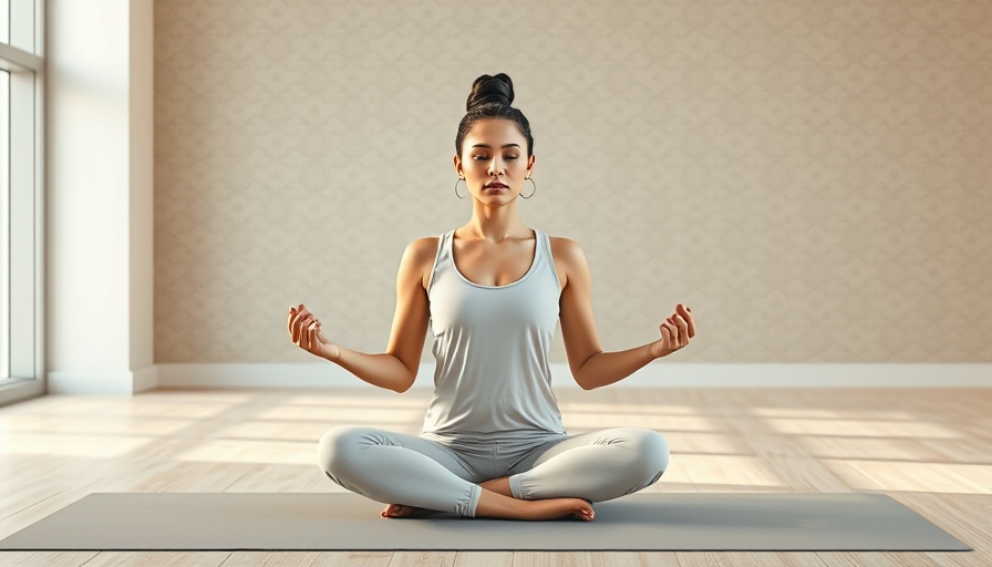 Quick Hip Flow for Mobility: Woman meditating in yoga studio