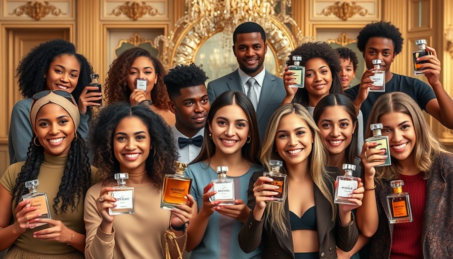 Collage showcasing best amber perfumes in a social media style.