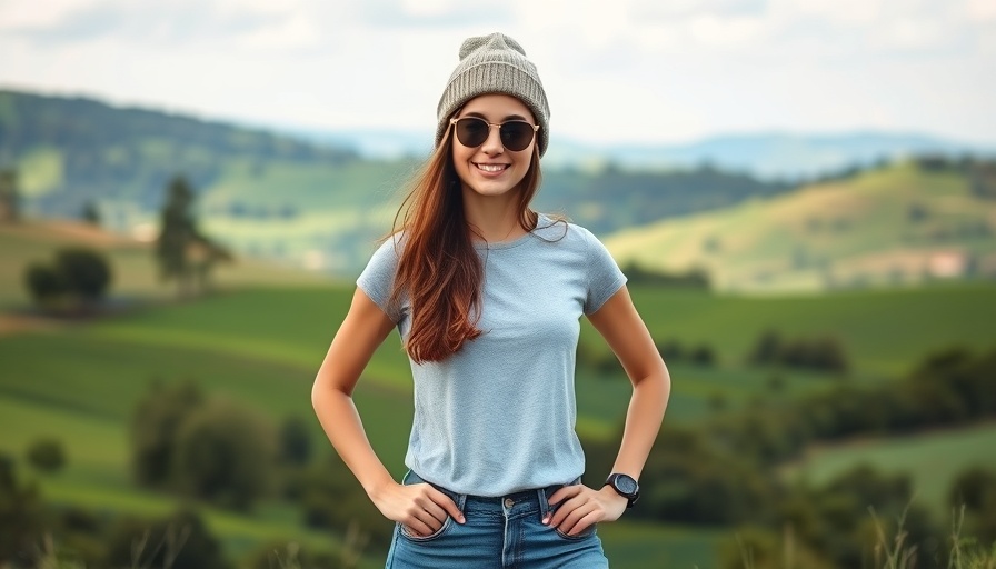Smiling young woman outdoors surrounded by nature