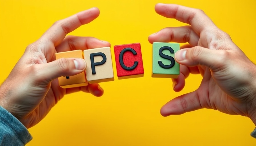 Early detection of metabolic syndrome in PCOS concept with hands arranging letters.