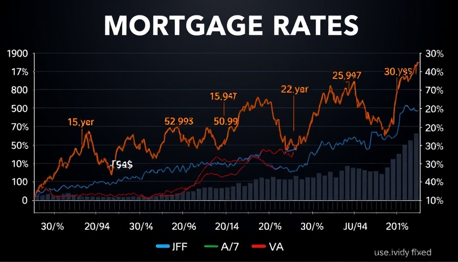 Mortgage Rates Stability chart showing steady trends with various loan types.