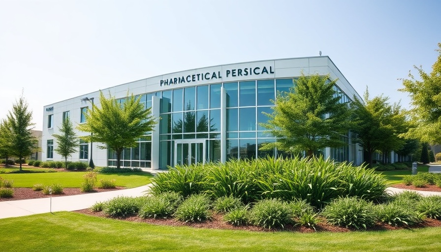 Lupin Pharmaceutical building exterior showcasing greenery