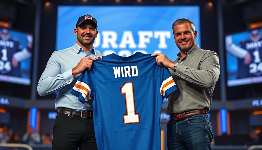 2025 NFL Draft Cam Ward event with jersey presentation.