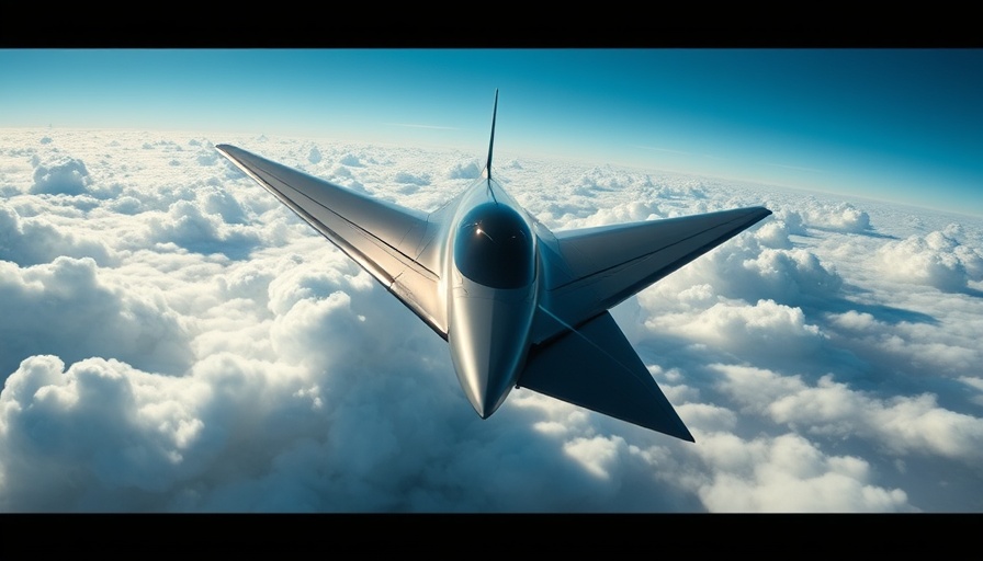 JetZero futuristic aircraft exemplifies sustainable aviation over clouds.