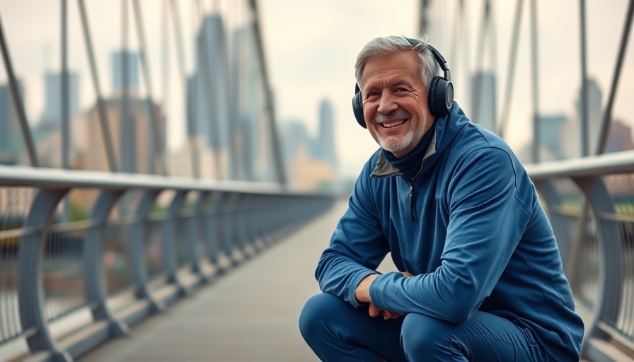 Older man practicing exercise modifications for knee pain outdoors
