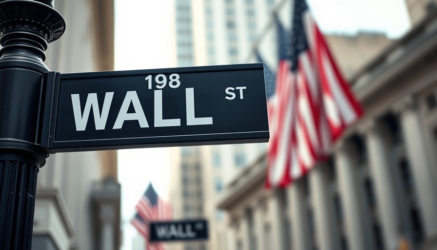 Wall Street sign against American flag, symbolizing Trump's tariffs impact on Wall Street