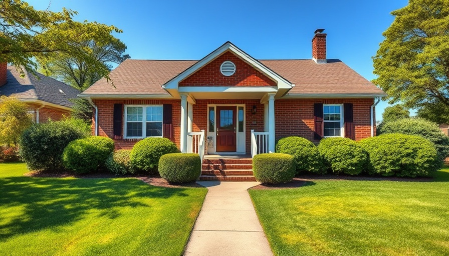 No-appraisal home equity loans advertised with red brick house.