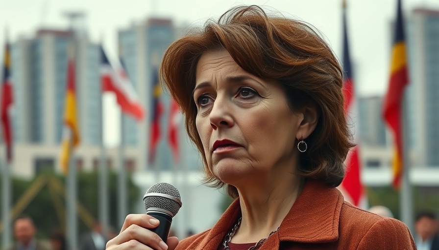 Judge Hannah Dugan suspended during outdoor event with flags.