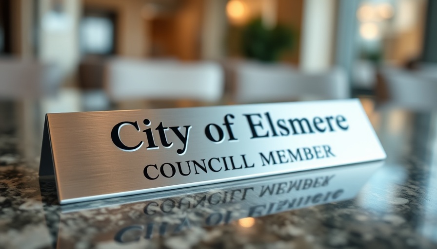 Elsmere councilwoman misconduct charges nameplate