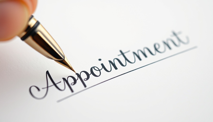 Gujarat senior doctors appointments concept with fountain pen writing