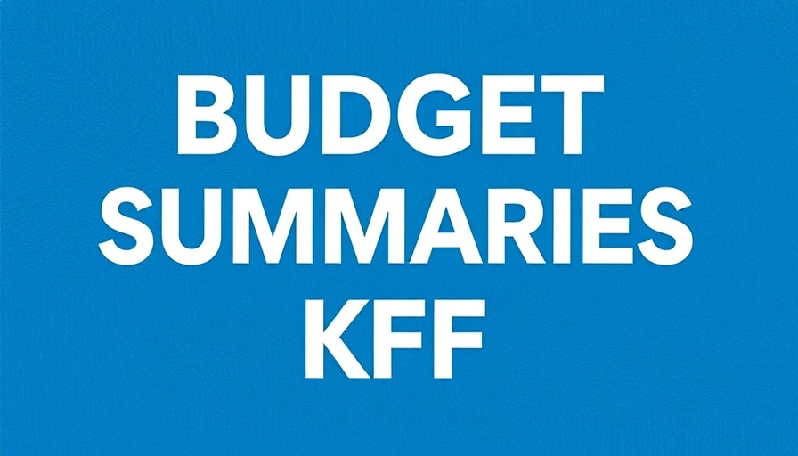 KFF Global Health Budget Summaries on blue background