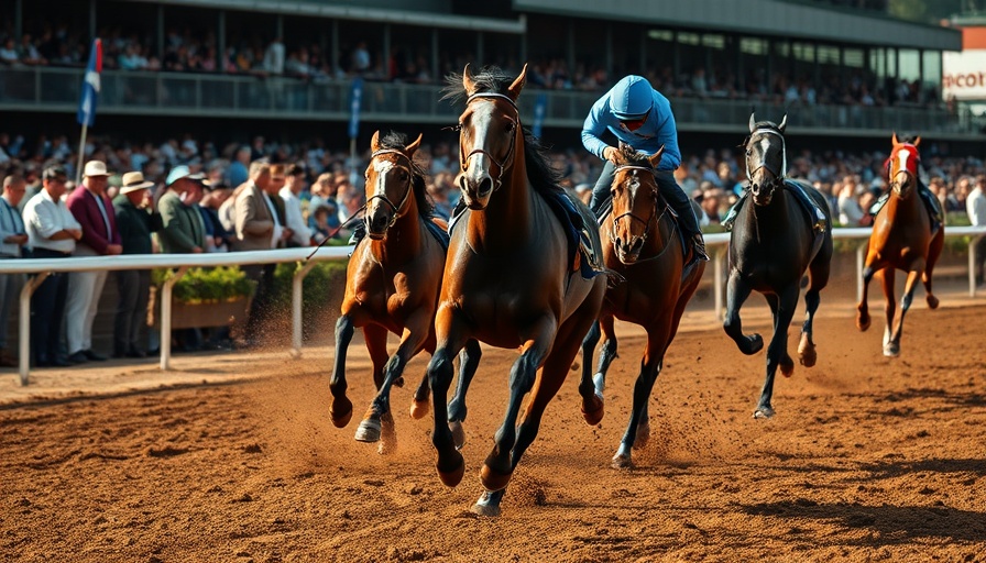 Kentucky Derby 2025 results - intense horse race action with jockey.