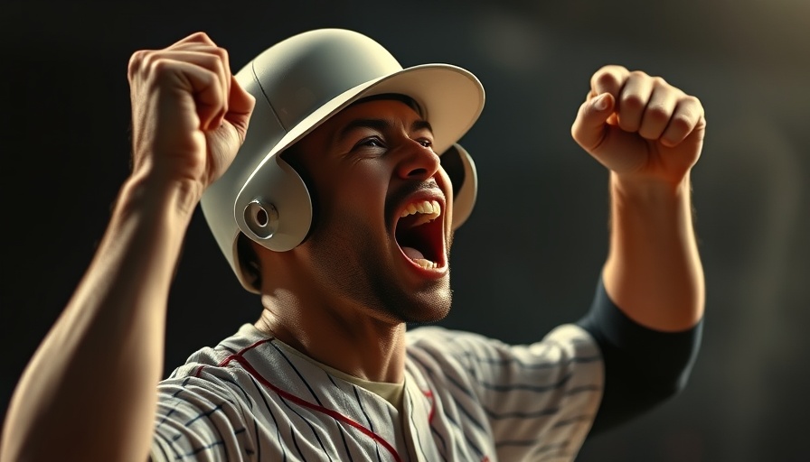 Intense emotion of a baseball player during a game.