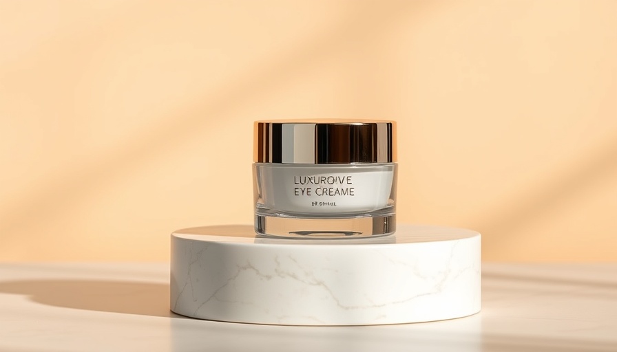 Luxurious eye cream display for best eye creams for wrinkles