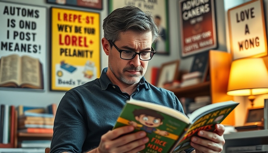 Cincinnati author reading a book to fight youth violence in a studio.