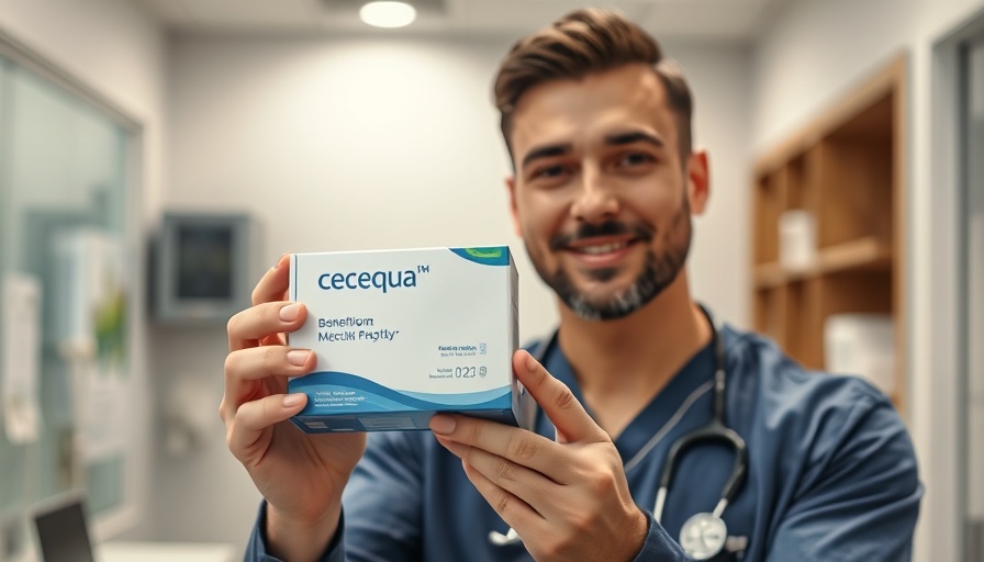Doctor discusses Cequa vs Restasis benefits holding Cequa box.