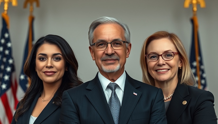 Commissioners in formal attire against a neutral background.