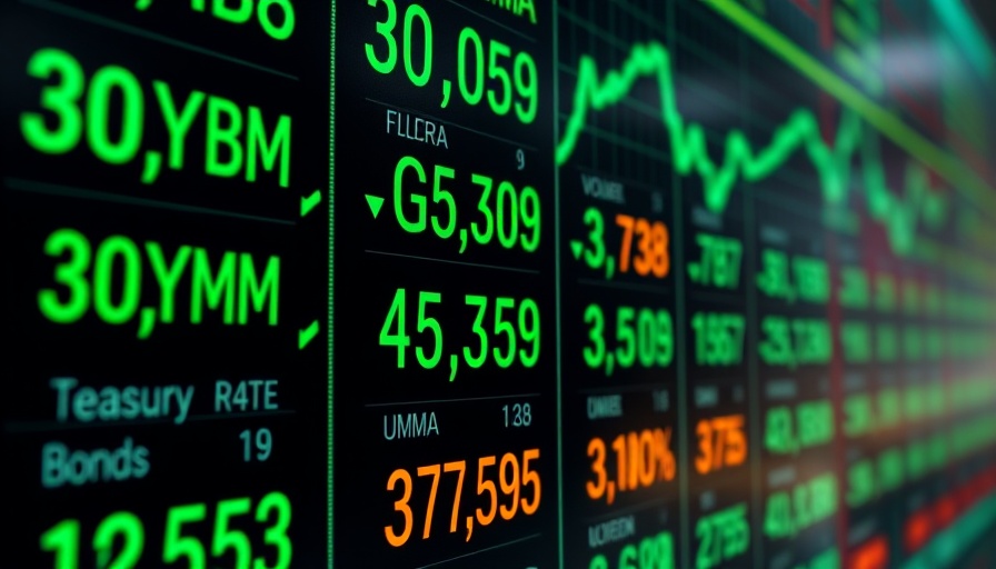Volatility Risks in Financial Markets shown in a financial market update graphic.
