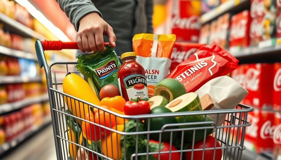 Shopping cart with groceries, illustrating proposed SNAP changes