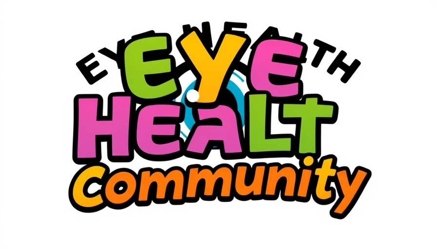 Stylized colorful logo representing vision care access.