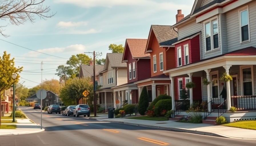 Ohio suburban street scene highlighting abolish property taxes discussion.