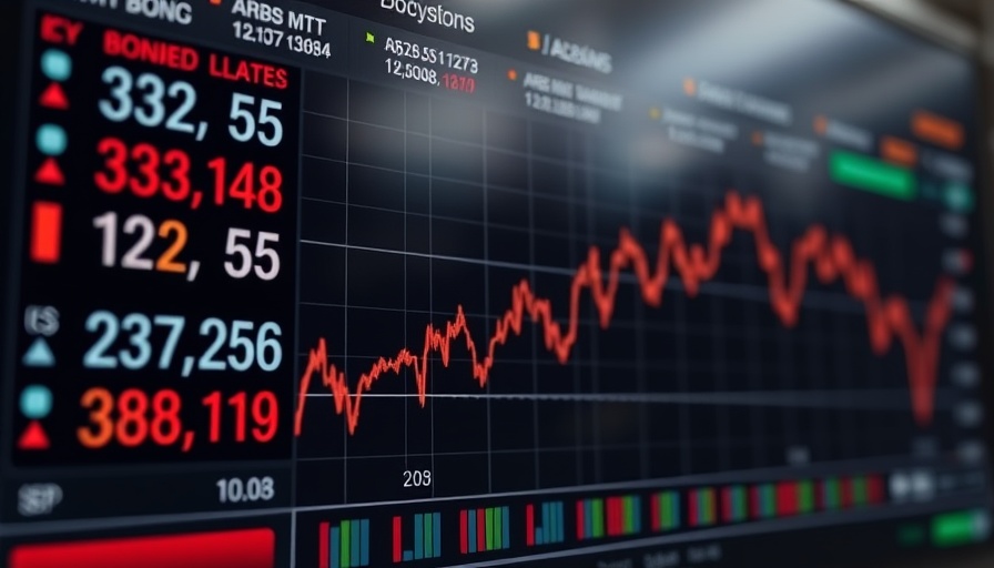 Bond Market Volatility illustrated in financial update display.