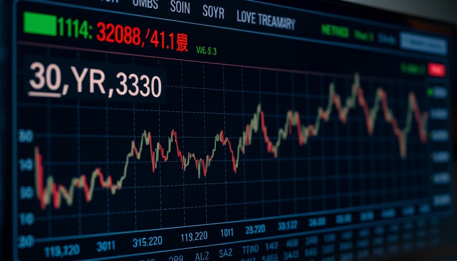 Financial market data screen showing bond rates and performance.