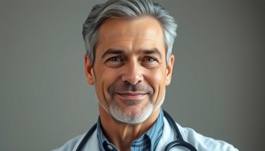Professional male doctor discussing neurosurgical intervention.