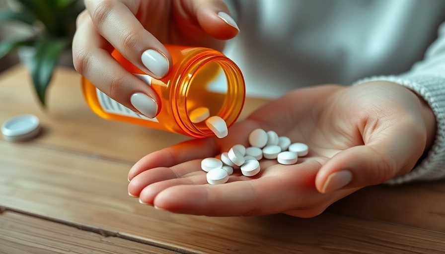 MOUD integration for pregnant women: pills poured into hand.