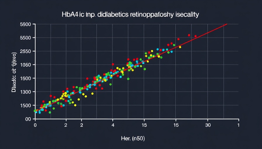 Graph depicting HbA1c and diabetic retinopathy relationship.