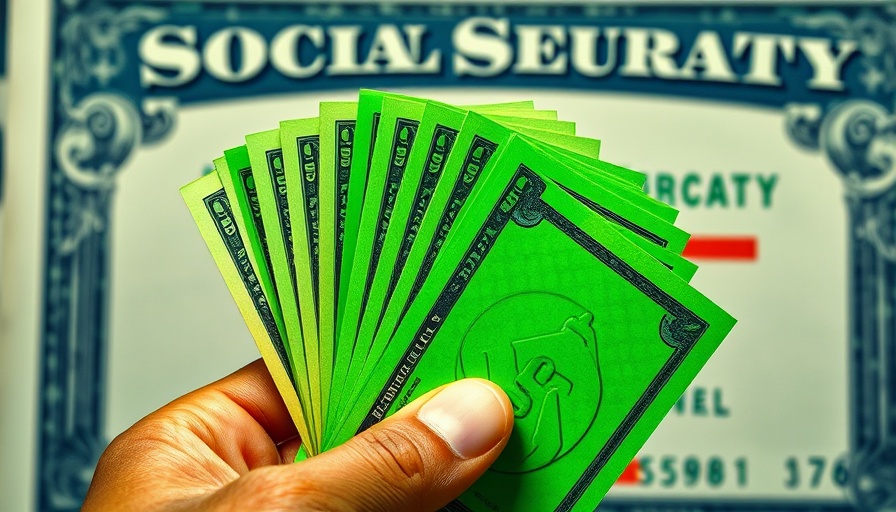 Symbolic image of Social Security taxation concept.