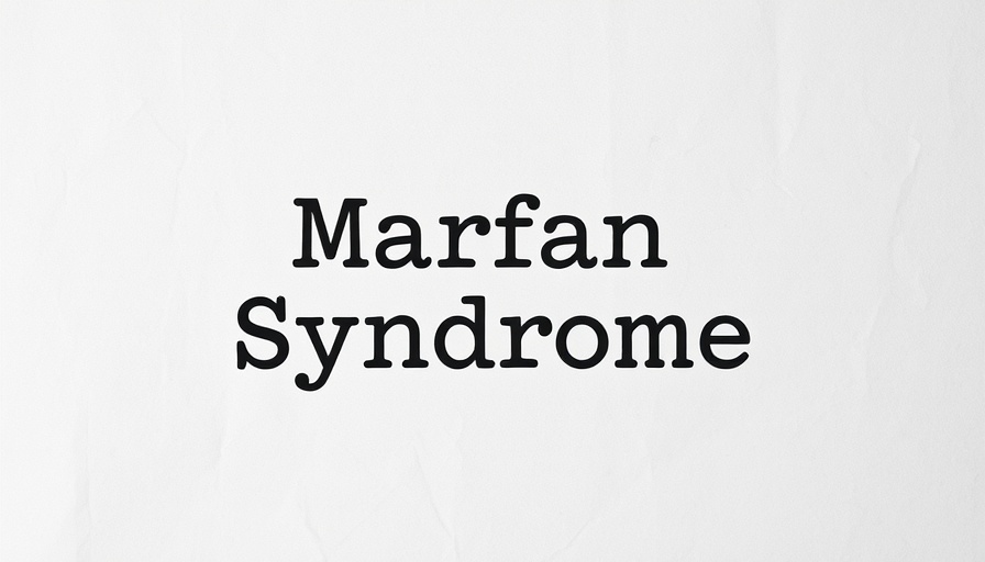 Marfan Syndrome text on crumpled paper background